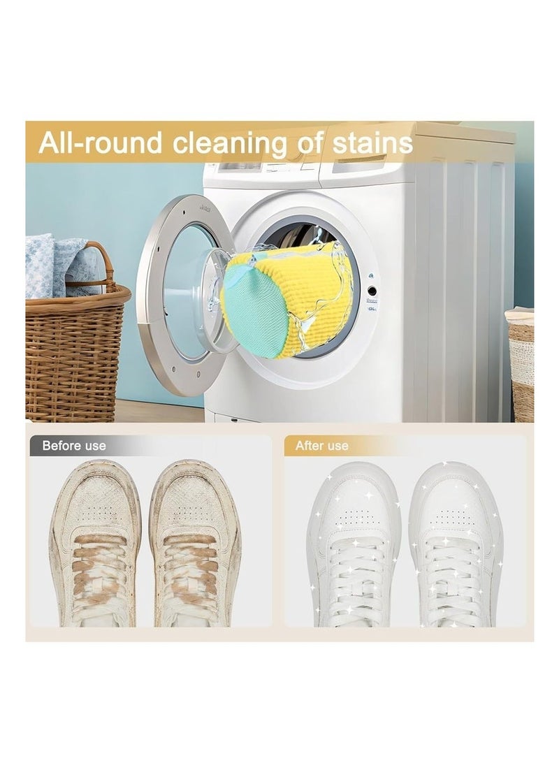 FALMER Reusable Mesh Shoe Laundry Bag with Zipper, Multi-Layer Protects Sneakers, Clog, and Mesh Shoes, Machine Washable, Yellow - Image 3